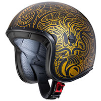 Casco Caberg Freeride Maori nero opaco oro