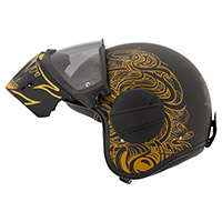 Casque Caberg Ghost Maori noir or - 2