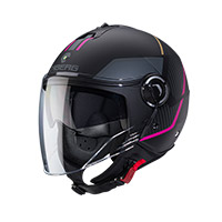 Casque Caberg Riviera V4X Geo fuchsia anthracite