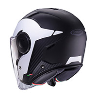 Casco Caberg Soho Milano negro opaco blanco - 2