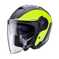 Casco Caberg Soho Milano nero opaco giallo