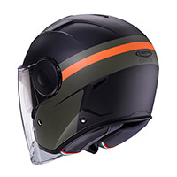 Caberg Soho Zephyr Helmet Black Green Orange