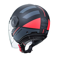 Caberg Uptown Loft Helmet Black Matt Orange Fluo - 3