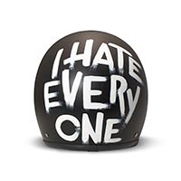 Casco Dmd Jet Retro I Hate Everyone opaco - 2