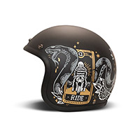 Casco Dmd Jet Retro Cards opaco - 3