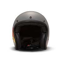 Casque Dmd Jet Vintage Curve Gris Brillant