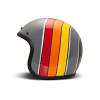 Dmd Jet Retro Curve Helmet Grey Gloss - 3