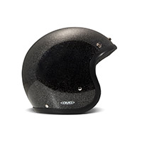 Casco Dmd Jet Retro Glitter negro