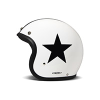 Casco Dmd Jet Vintage Star blanco - 3