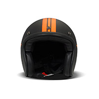 Casco Dmd Jet Retro Star naranja