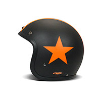 Casco Dmd Jet Retro Star naranja - 3