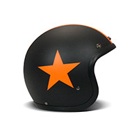 Dmd Jet Vintage Helmet Star Orange