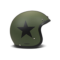 Casque Dmd Jet Retro Star Vert