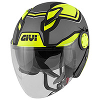 Casco Givi 12.3 Stratos Shade titanio giallo