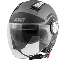 Givi Air Jet R Round Helmet Titanium Black