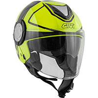 Casque Givi 12.4 Future Stripes jaune noir