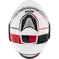 Casque Givi 12.4 Future Stripes blanc rouge - 2