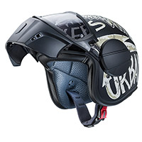 Casco Caberg Ghost Nuke negro opaco gris - 2