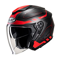 Casque Hjc I30 Aton Rouge Noir