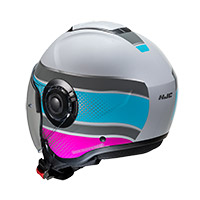 Hjc I40 Tolan Helmet Aqua Pink Lady