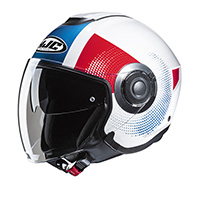 Casque Hjc I40n Pyle Blanc Rouge Bleu