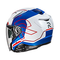 Casco HJC Rpha 31 Dereen azul rojo - img 2