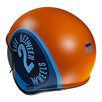 HJC V30 Harvey Helm orange hellblau - 2