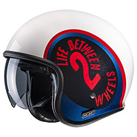 Casque Hjc V30 Harvey Blanc Rouge