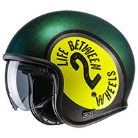 Hjc V30 Harvey Helmet Green Yellow