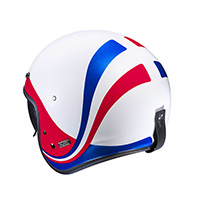 Casque HJC V31 Emgo blanc bleu rouge - 3