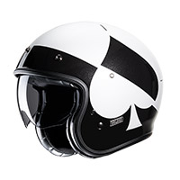 Hjc V31 Kuz Helmet Black White