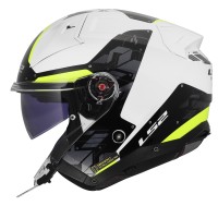 Casque LS2 OF603 Infinity 2 Nightline jaune - img 2