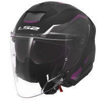 Casque LS2 OF618 Verso 2 Air noir violet mat