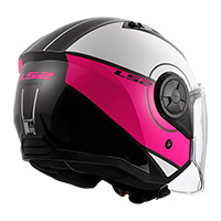 Casco Ls2 Of616 Airflow 2 Cover Bianco Rosa - img 2