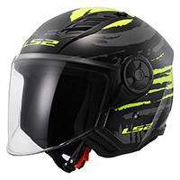 Ls2 Of616 Airflow 2 Brush Helmet Yellow