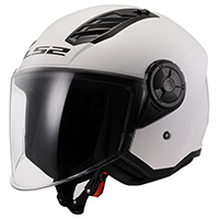 Casco Ls2 Of616 Airflow 2 Solid Bianco