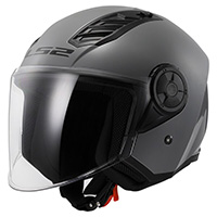 Casco LS2 OF616 Airflow 2 Solid gris