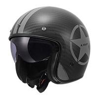 Casco LS2 OF601 Bob 2 Carbon 06 Star negro