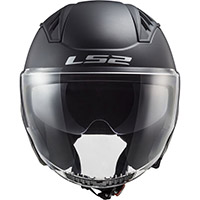 LS2 Of600 コプター 2 ソリッド ヘルメット ブラック マット - img 2