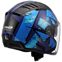 Casco Ls2 Of600 Copter 2 Kanji Blu - img 2
