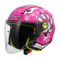 Casco Bimbo Ls2 Of622 Funny 2 Paws Rosa