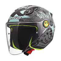 LS2 OF622 Funny 2 Scribble Kid Helmet grey blue