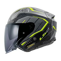 Casco Ls2 Of603 Infinity 2 Carbon Urus Giallo - img 2