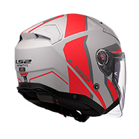 Casco Ls2 Of603 Infinity 2 Focus Rosso Opaco - img 2