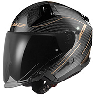 Casque Ls2 Of603 Infinity 2 Carbon Counter, Or