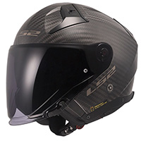 Casco Ls2 Of603 Infinity 2 Carbon Solid Opaco