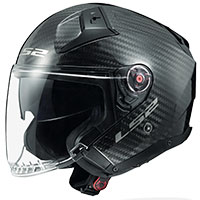 Casque Ls2 Of603 Infinity 2 Carbon Solid, Noir