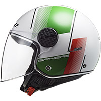 Ls2 Sphere Lux Of558 Firm Helmet White Green Red