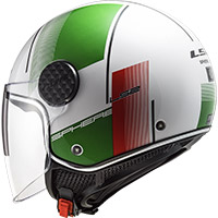 Ls2 Sphere Lux Of558 Firm Helmet White Green Red - 3
