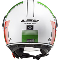 Ls2 スフィア ラックス Of558 しっかりヘルメット 白緑赤 - 4
